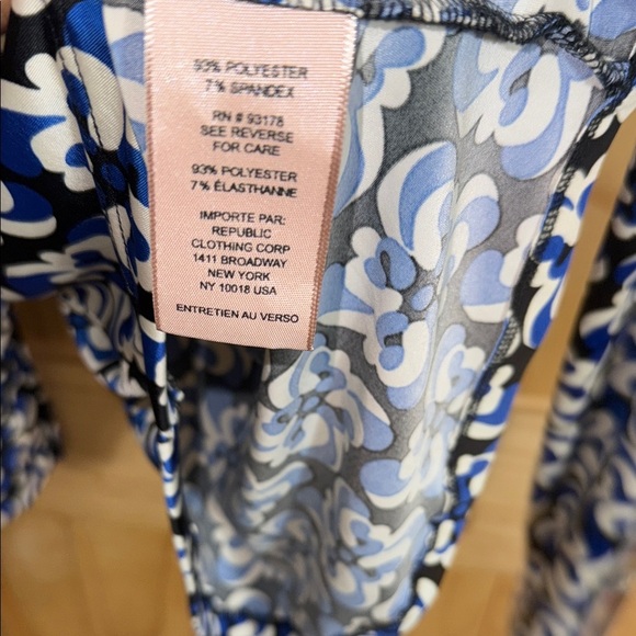 Philosophy Blue and Black Patterned Blouse - Picture 4 of 5